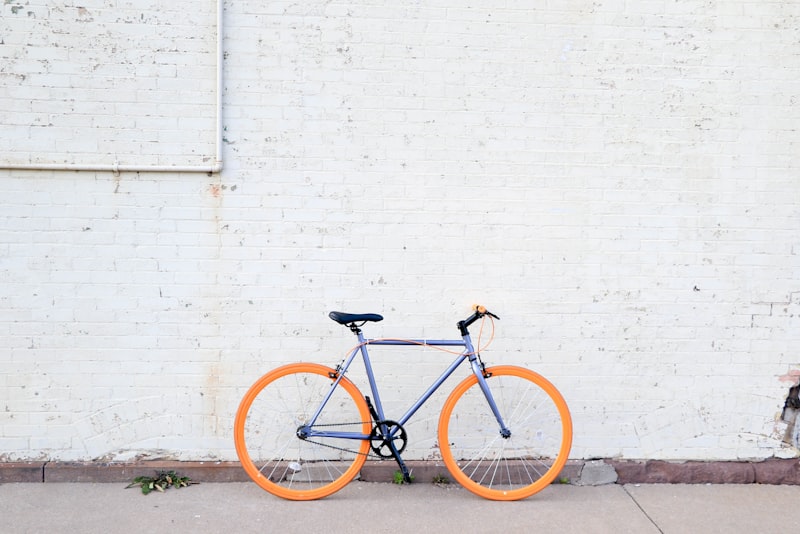 Close-up of a cyclist pedalling